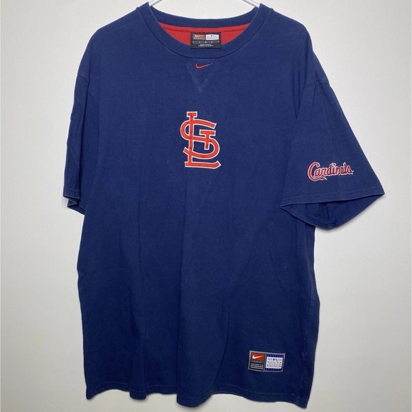 Nike Other - Vintage Nike Embroidered Men's Large St. Louis Cardinals Heavyweight T Shirt Y2K